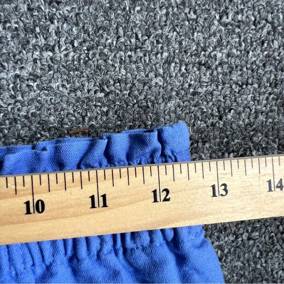 J. Crew Factory Pull-On Linen Cotton Blend Mini Skirt Blue Size 0 - Picture 4 of 7